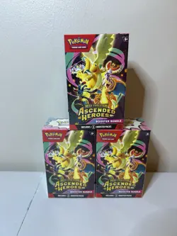 Pokemon Ascended Heroes Booster Bundle Boxes - Lot of 3 Sealed Booster Bundle - Image 1