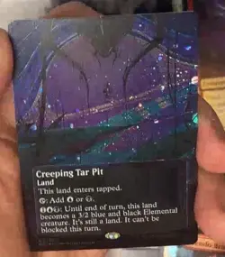 Creeping Tar Pit - Galaxy FOIL - Edge of Eternities #144 Rare, NM - Image 1