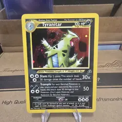 Pokemon Tyranitar Holo Rare Neo Discovery 12/75 - Image 1