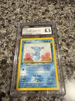 2001 Pokemon Neo Discovery 1st Edition Wooper 71/75 CGC 8.5 - Image 1