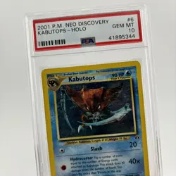 Pokemon Kabutops 6/75 Neo Discovery 6 #6 HOLO 2001 - POP 27 - PSA 10 - Image 4