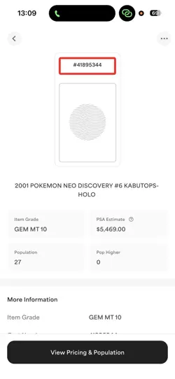 Pokemon Kabutops 6/75 Neo Discovery 6 #6 HOLO 2001 - POP 27 - PSA 10 - Image 5