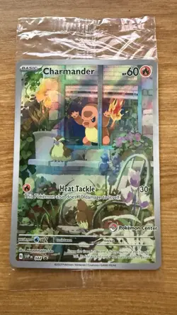 Sealed Charmander Pokemon Center Stamped Promo SVP 044 Obsidian Flames - Image 1