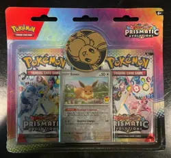 Pokemon TCG Prismatic Evolutions Sealed 2-Pack Blister 2025 Pokemon Day Eevee - Image 1