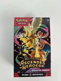Pokemon TCG Mega Evolution Ascended Heroes Booster Bundle Box 6 Packs 60 - Image 3