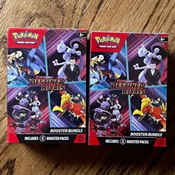 Pokemon TCG Scarlet & Violet Destined Rivals Booster Bundle 2 Boxes (6 Packs) - Image 1