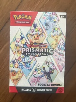 Pokemon TCG Scarlet & Violet Prismatic Evolutions Booster Bundle 6 Packs - Image 1