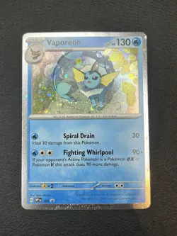 Pokemon Scarlet & Violet Black Star Promo - Vaporeon SVP 168 Cosmos Holo NM/M - Image 1