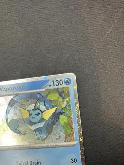 Pokemon Scarlet & Violet Black Star Promo - Vaporeon SVP 168 Cosmos Holo NM/M - Image 4