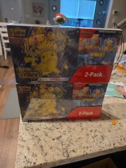 Pokemon Surging Sparks ETB & Booster Bundle Costco 2-Pack 2X Factory Sealed - Image 1