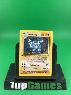 Pokemon Machamp 8/102 Base Set Holo 1st Edition - Image 1