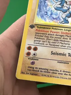 Pokemon Machamp 8/102 Base Set Holo 1st Edition - Image 5