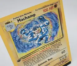 1999 Pokemon Machamp 8/102 1st Edition Holo Rare Base Set WOTC Near Mint NM #1 - Image 2
