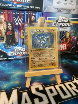 Machamp 8/102 Holo 1st Edition - Vintage Pokemon TCG WOTC - MP - Image 1