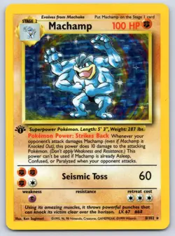 Machamp 8/102 Deck Exclusives 1st Edition Holo Pokemon LP - Image 1