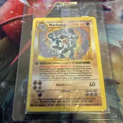 Factory Sealed Machamp 8/102 1st Edition Shadowless Base Set 1999 Pokemon New - Image 1