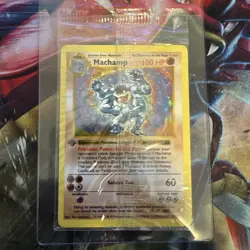Factory Sealed Machamp 8/102 1st Edition Shadowless Base Set 1999 Pokemon New - Image 2