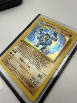 1999 Pokemon Machamp Holo Rare Card Base Set, 1st Edition, #8/102 - Image 3
