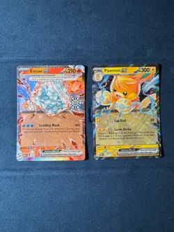 Obsidian Flames ex Bundle - x2 Cards - Pokemon TCG - Eiscue (Stamped) & Pawmot - Image 1