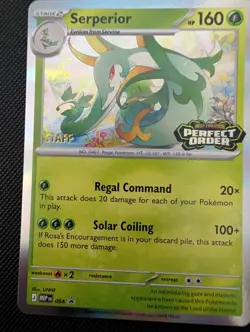 Pokemon TCG Perfect Order Staff Promo Set | Pokemon Stamped Staff Cards x4 - Image 2