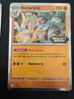 Pokemon TCG Perfect Order Staff Promo Set | Pokemon Stamped Staff Cards x4 - Image 3