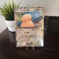 Snorlax ex (Prismatic Evolution Stamped) 076/131 Holo Jumbo Cards Pokemon NM - Image 1