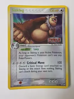 Pokemon Cards Slaking 13/108 Reverse Holo STAMPED Power Keepers Holo Rare NM - Image 2