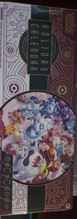Pokemon Advent Calendar 2025 Holiday Stamped Cards Full Set of 8, Sealed TCG - Image 1