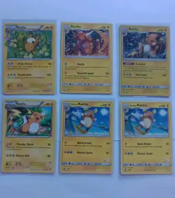 Pokemon Cards Raichu Bundle RC9/RC32 67/236 41/147 28/111 SM65 Stamped Promo - Image 1