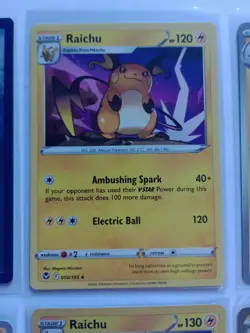 Pokemon Cards Raichu Bundle 30/30 50/195 64/193 50/203 My First Battle Stamped - Image 4