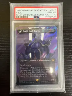 Cecil Dark Knight/Redeemed Paladin MtG Final Fantasy Surge Foil 0380 PSA 10 - Image 1