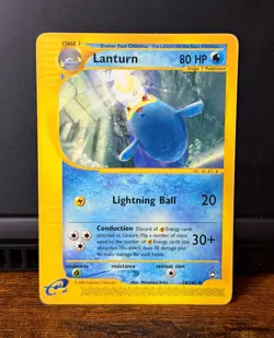 Pokemon TCG Lanturn Aquapolis 020/147 Regular Rare Unlimited Eng 2002 80HP - Image 1