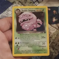 Pokemon TCG WotC Dunkles Smogmog Team Rocket 14/82 Holo Rare German 2000 60 HP - Image 2