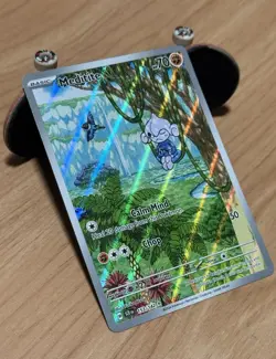 Pokemon TCG Meditite 153/142 SV07 Stellar Crown Illustration Rare Holo 70HP ENG - Image 1