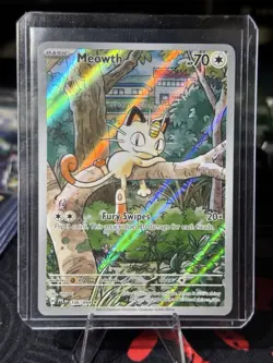 Pokemon TCG Meowth 106/094 Me02: Phantasmal Flames Illus Rare Holo 70HP ENG - Image 1