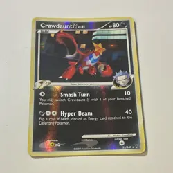 Pokemon TCG Crawdaunt G Supreme Victors 23/147 Holo Rare English 2009 HP80 - Image 1