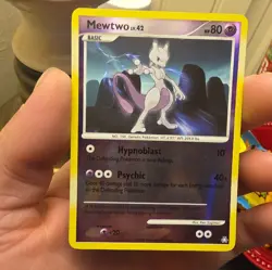2008 Pokemon Mewtwo TCG Reverse Holo Rare Card 11/146 Legends Awakened - Image 1