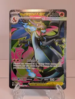 Pokemon TCG Mega Charizard X EX 109/094 Full Art Ultra Rare Phantasmal Flames - Image 1