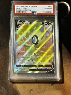 The Pokemon Company Celebi V 160/198 Chilling Reign Full Art Holo PSA 10 - Image 1