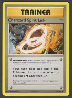 Charizard Spirit Link 75/108 Uncommon Non Holo NM Pokemon Card HQ Scan - Image 1