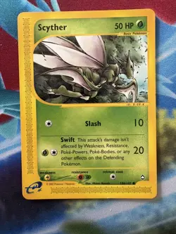 Scyther - 106/147 - Common - Aquapolis - Pokemon Card - Excellent - Non Holo - Image 1