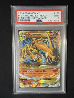 Pokemon TCG M Charizard EX Flashfire 107/106 Holo Ultra Rare PSA 9 English - Image 1