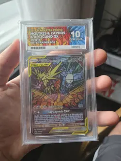Pokemon TCG Moltres & Zapdos & Articuno GX Promo SM210 Holo 2019 Ace 10 - Image 5