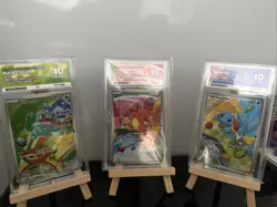 Bulbasaur Charmander and Squirtle First Partner ACE 10 Trio Set Pokemon Card - Image 1