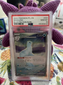 Pokemon TCG Dewgong Phantasmal Flames 097/094 Illustration Rare Holo - Image 1