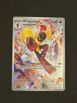Armarouge 086/084 Paldea Evolved Illustration Rare Holo Full Art Pokemon TCG - Image 1