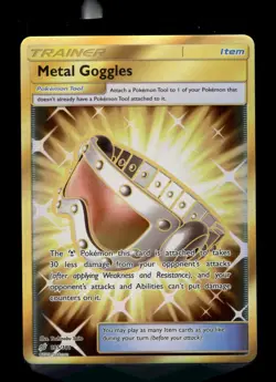 Metal Goggles (Secret) Secret Rare Tool Holo SM - Team Up #195/181 [NM] Pokemon - Image 1