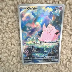 Pokemon TCG Clefairy ex Illustration Rare Holo Sv09 094/088 ENG Perfect Order - Image 3