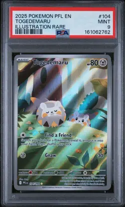 Pokemon TCG Togedemaru 104/094 Phantasmal Flames Illustration Rare Holo Card - Image 1
