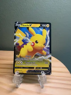 Pikachu V SWSH061 Holofoil SWSH: Sword & Shield Promo Cards NM - Image 1